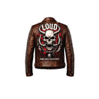 Timber&Hide Handmade Studded Leather Biker Jacket: Punk Rock Gothic Patchwork | Halloween Costume