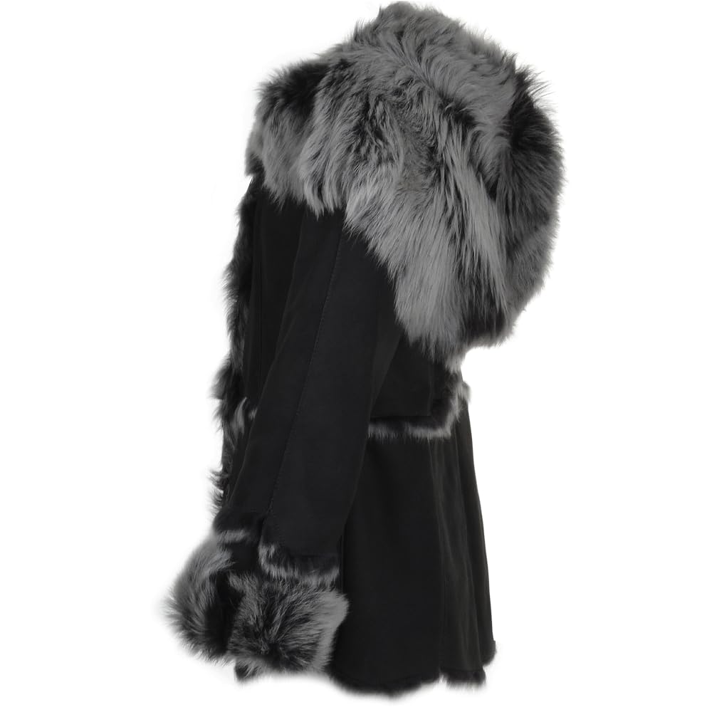 Celestial Blue Shearling Coat|Timber&Hde