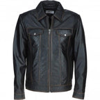 Vintage Leather Bomber Jacket