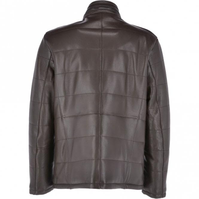Vintage Dark Brown Leather Jacket