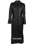 Long Black Leather Coat
