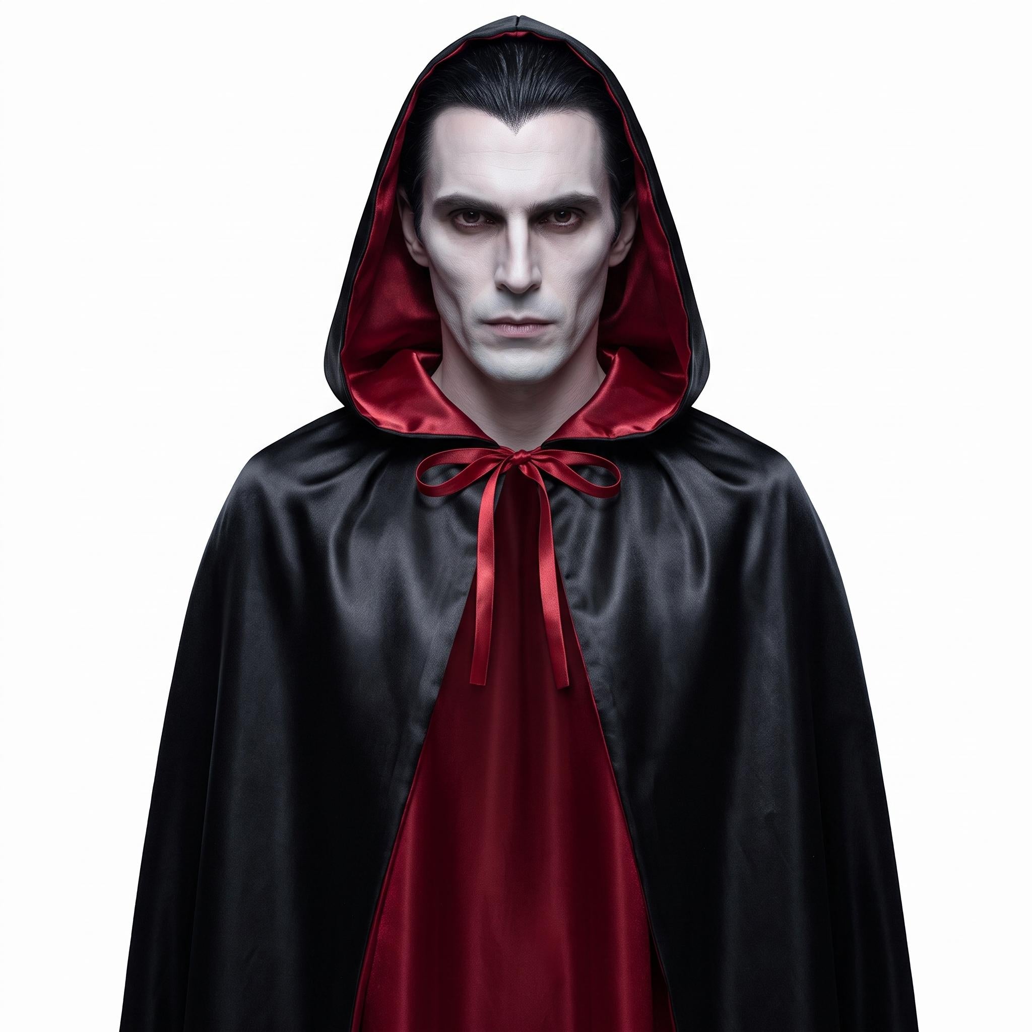 Hooded Halloween Cosplay Costume | Dracula Cloak | Gothic Vampire Costume Cape