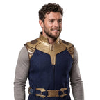 Thanos Cosplay Vest – Navy Gold Superhero Costume Armor
