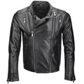 Ivory Vegetable Tanned Biker Jacket White