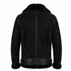 Men's Genuine Sheepskin B3 Bomber Jacket | Suede Shearling Aviator Coat