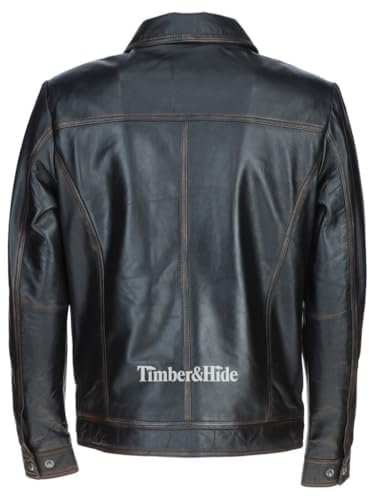 Men's tan leather bomber Jacket