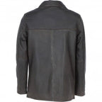Classic Men's Dark Brown Leather Jacket: AWM-VOYAGER
