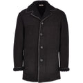 Mens Classic Sheepskin Coat Whisky/black