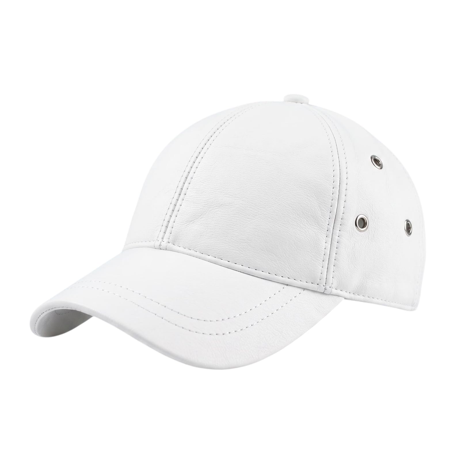 Black Sheep Leather Baseball Cap, Handmade Timeless Style Hat