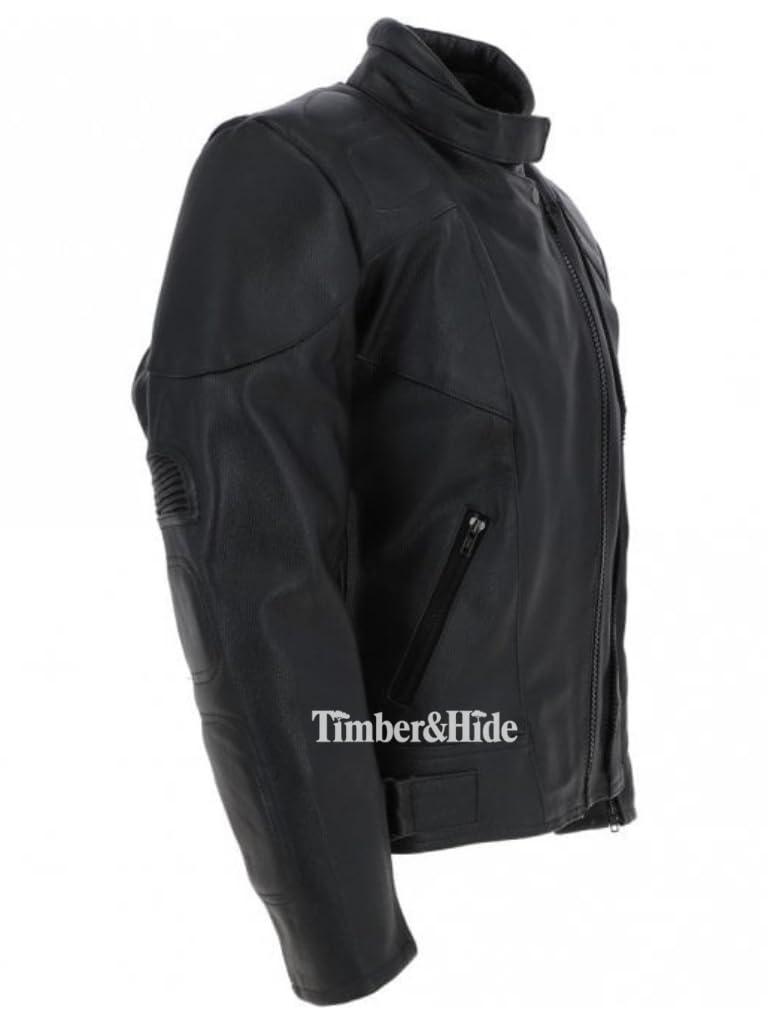 Black Cowhide Leather Jacket