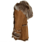 Celestial Blue Shearling Coat|Timber&Hde