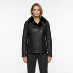 Timber Hide Side Zip Biker Sheepskin Pilot Jacket