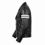 Ghost Rider Inspired motorcycle jacket with skull back | brown leather biker jacket