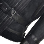Timber&Hide Fitted Sheepskin Aviator Flying Jacket Tan