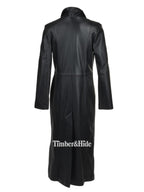 Long Black Leather Coat
