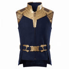 Thanos Cosplay Vest – Navy Gold Superhero Costume Armor