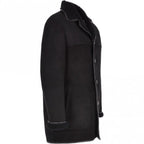 Mens Classic Sheepskin Coat Whisky/black