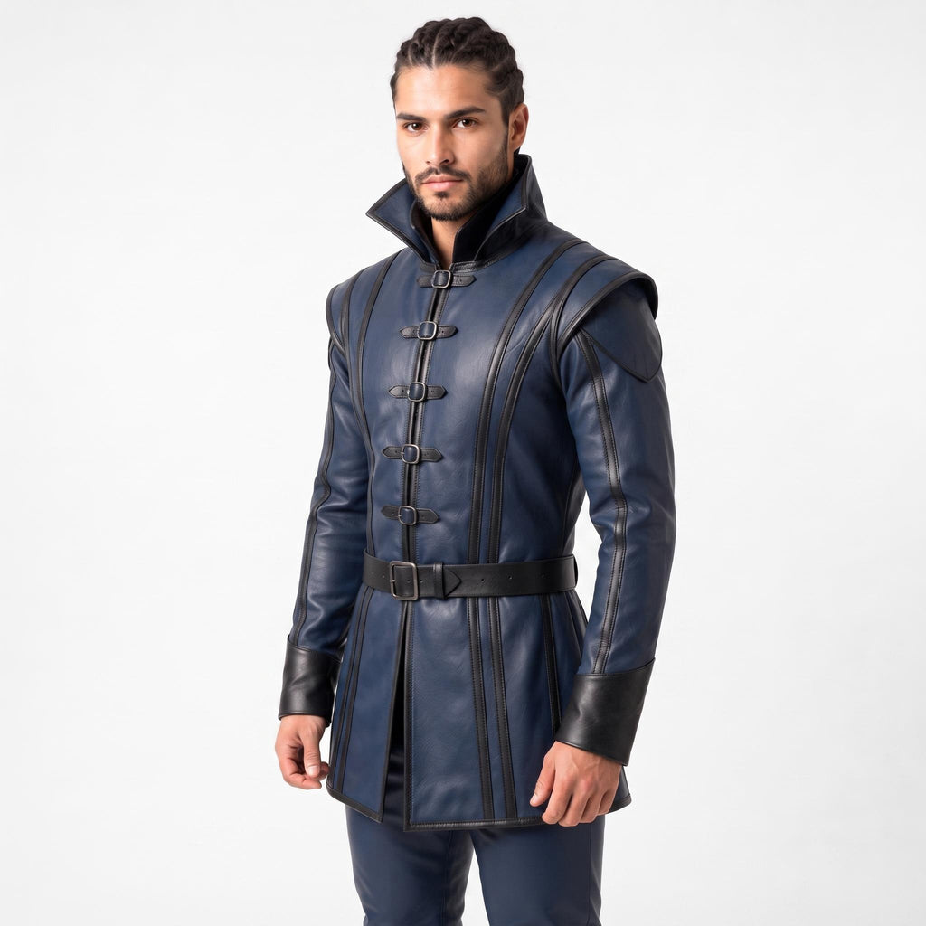 Men's Medieval Leather Warrior Set | Renaissance LARP Fantasy Tunic Cosplay Armor