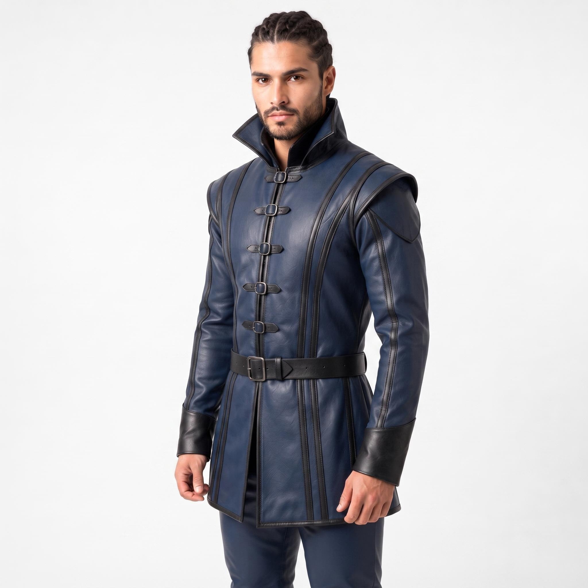 Men's Medieval Leather Warrior Set | Renaissance LARP Fantasy Tunic Cosplay Armor