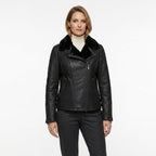Timber Hide Side Zip Biker Sheepskin Pilot Jacket
