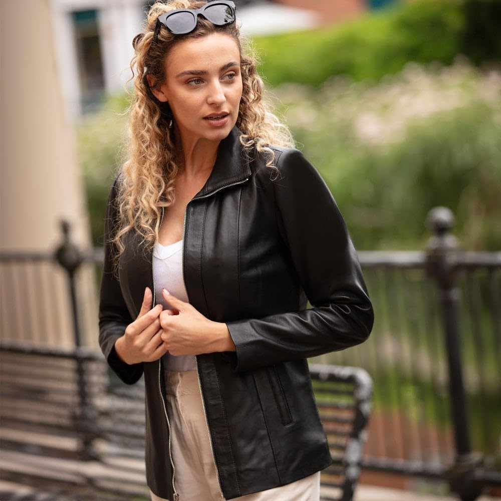 Stylish Women's Leather Jacket
