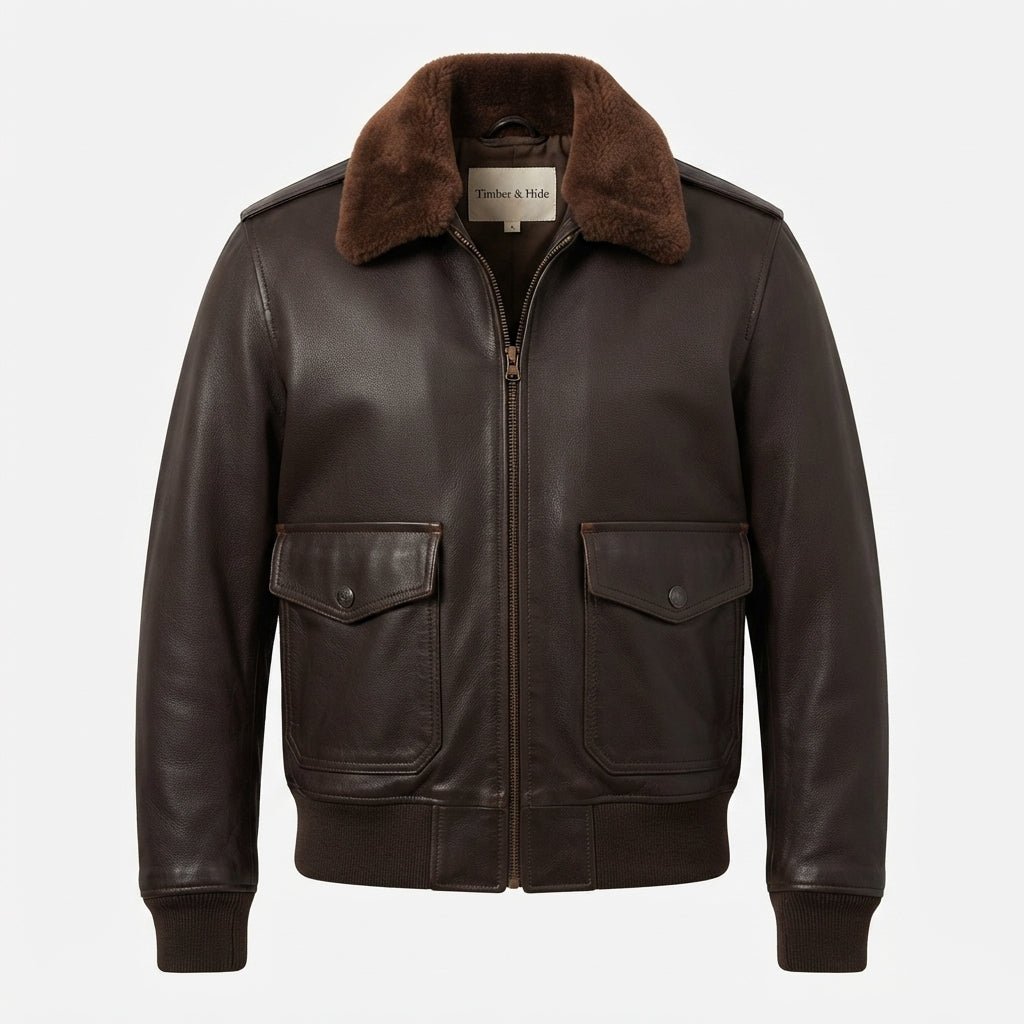70's Vintage Brown Leather Jacket - Timber AND Hide