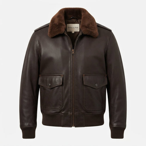70's Vintage Brown Leather Jacket - Timber AND Hide