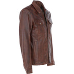 Vintage Leather Bomber Jacket
