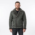 Men's Genuine Sheepskin B3 Bomber Jacket | Suede Shearling Aviator Coat