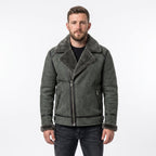 Men's Genuine Sheepskin B3 Bomber Jacket | Suede Shearling Aviator Coat