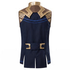 Thanos Cosplay Vest – Navy Gold Superhero Costume Armor