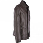 Vintage Dark Brown Leather Jacket