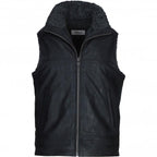 Men's Leather Waistcoat Brown: ALPHA