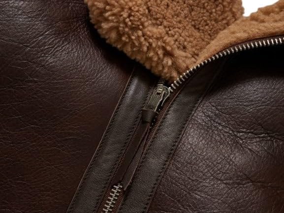 Timber&Hide Classic RAF Aviator Sheepskin Leather Dean Winchester Jacket