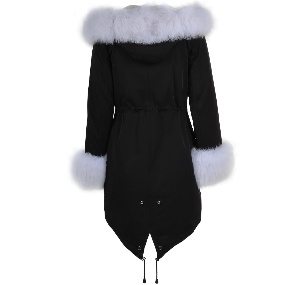 Hooded Toscana Tipped Fur Parka