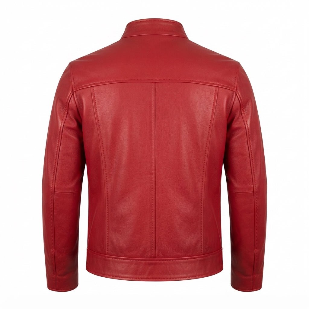 Arthur Red Leather Jacket - Leather Jacket for Men Red - Timber AND Hide