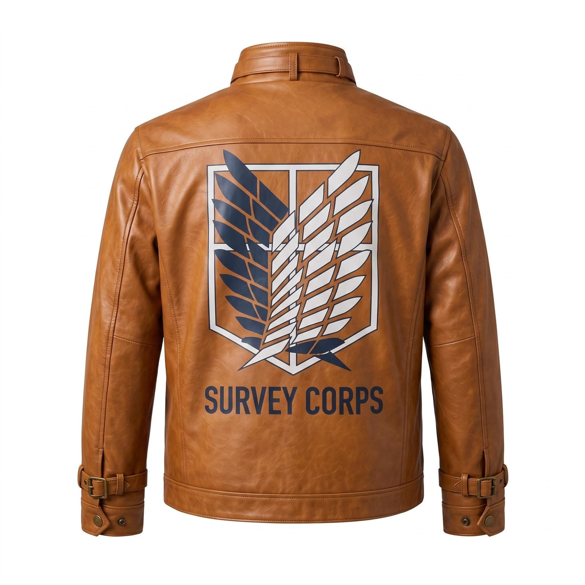 Attack on Titan Survey Corps Leather Jacket | Man's Military Scout Cosplay Coat - Timber AND Hide