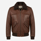 Aviator Men Flight Bomber Leather Jacket - Timber AND Hide
