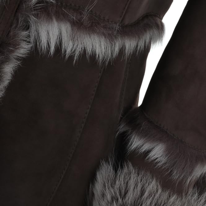 Celestial Blue Shearling Coat|Timber&Hde
