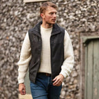 Men's Leather Waistcoat Brown: ALPHA