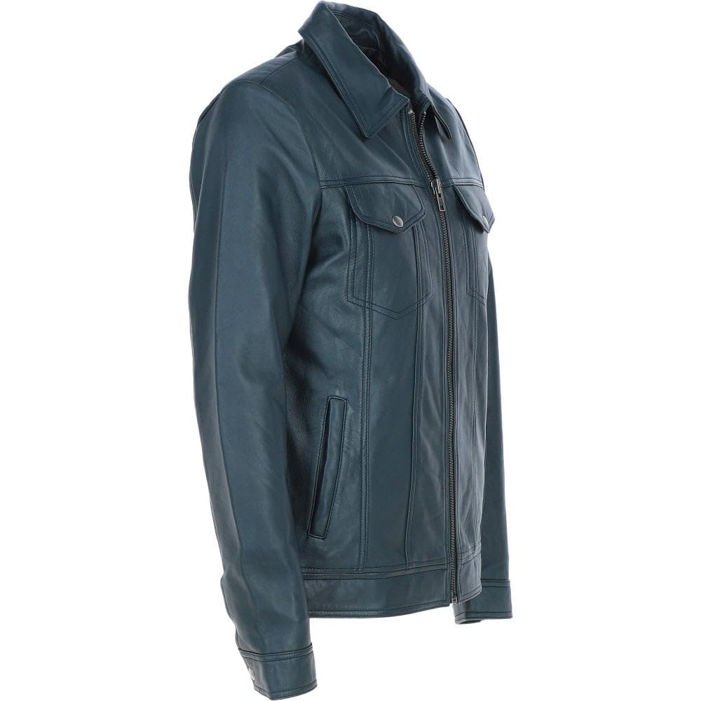 Vintage Leather Bomber Jacket