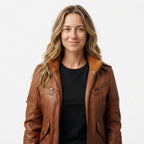 Bella Brown Vintage Leather Jacket - Timber AND Hide