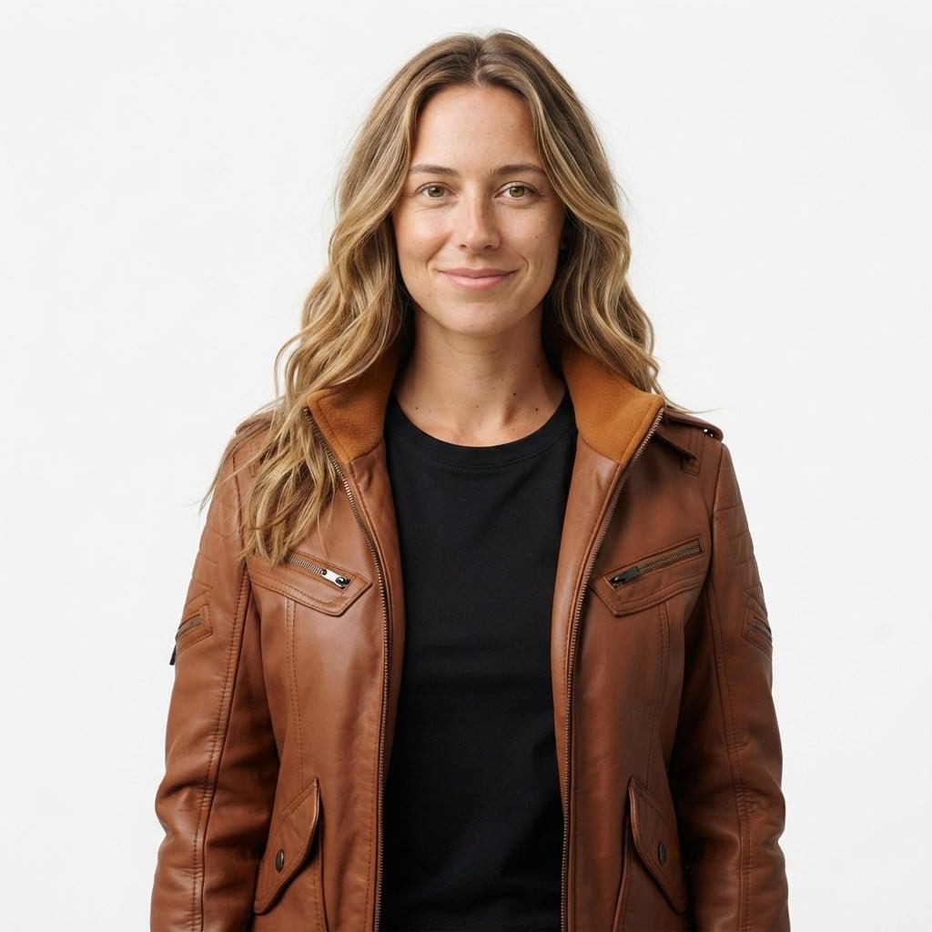 Bella Brown Vintage Leather Jacket - Timber AND Hide