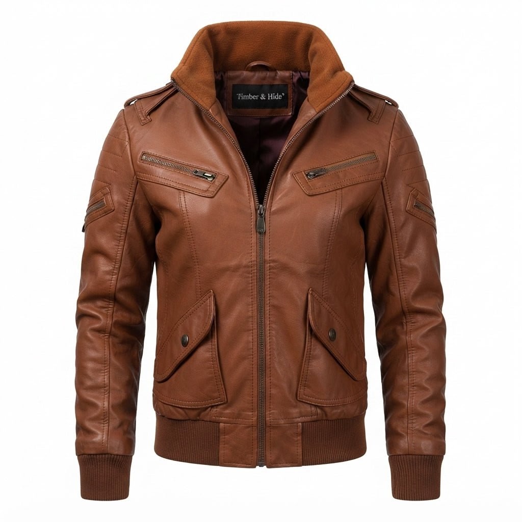 Bella Brown Vintage Leather Jacket - Timber AND Hide