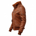 Bella Brown Vintage Leather Jacket - Timber AND Hide