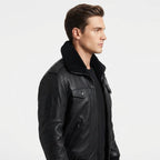Black Jacket - Black Real Leather Jacket - Timber AND Hide