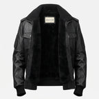 Black Jacket - Black Real Leather Jacket - Timber AND Hide
