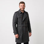 Buy Sherlock Holmes Wool Trench Coat | Men's Double Breasted Victorian Overcoat - Timber AND Hide