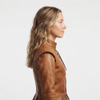 Women's Genuine Leather Doublet | Lace-Up Renaissance Corset Jacket, Fantasy LARP Armor