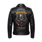 Timber&Hide Motorhead Rock Band Leather Biker Jacket: Heavy Metal Rock Style Concert Outfit